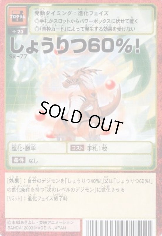 画像1: しょうりつ６０％！ (1)